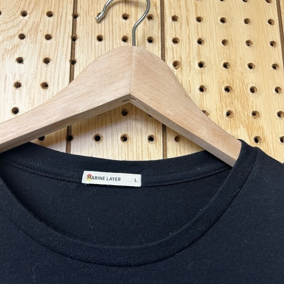 Marine Layer Black T-Shirt - Picture 2 of 3